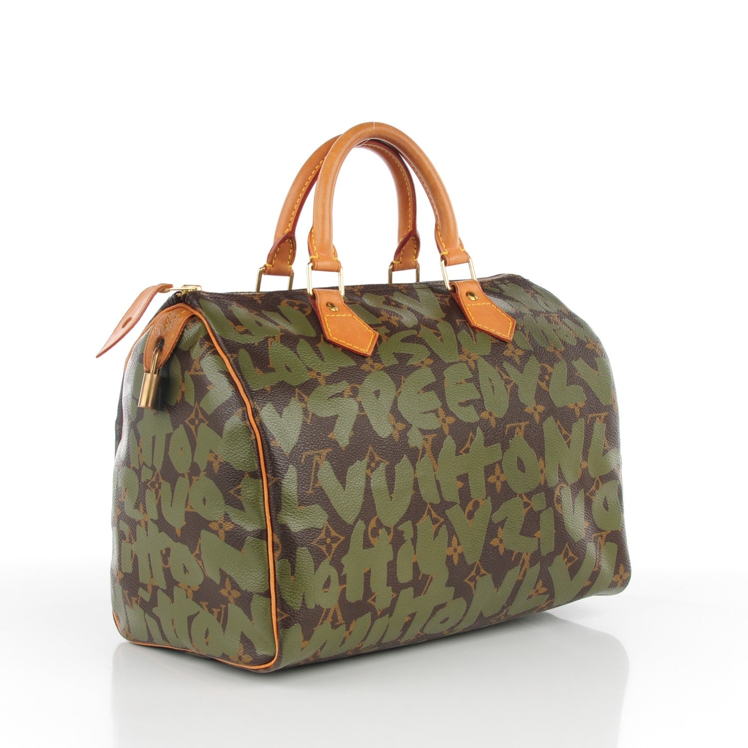 Louis Vuitton Monogram Graffiti Speedy 30 Kaki 3 of 7