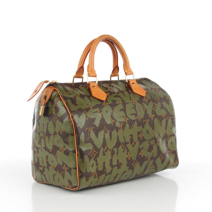 Louis Vuitton Monogram Graffiti Speedy 30 Kaki 3 of 7