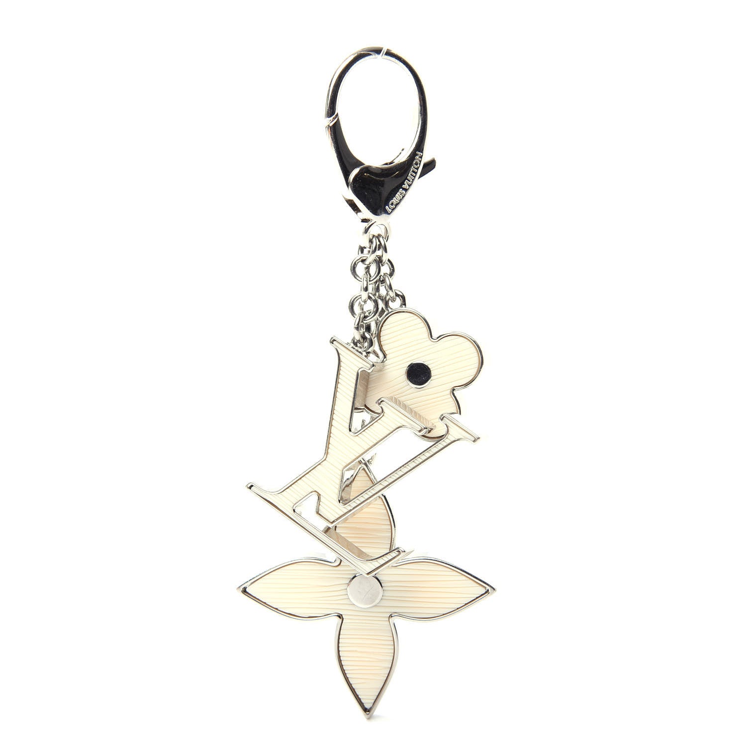 Louis Vuitton Fleur d Epi Bag Charm Ivory 1 of 5