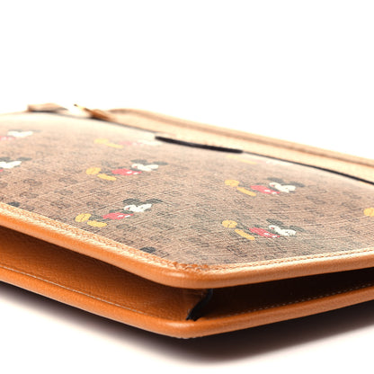 Gucci X DISNEY Mini Vintage GG Supreme Monogram Mickey Mouse Documents Holder Beige Vintage Sun Oil 8 of 10