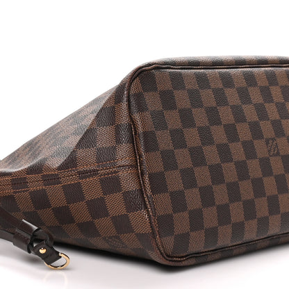 Louis Vuitton Damier Ebene Neo Neverfull MM Rose Ballerine 8 of 9