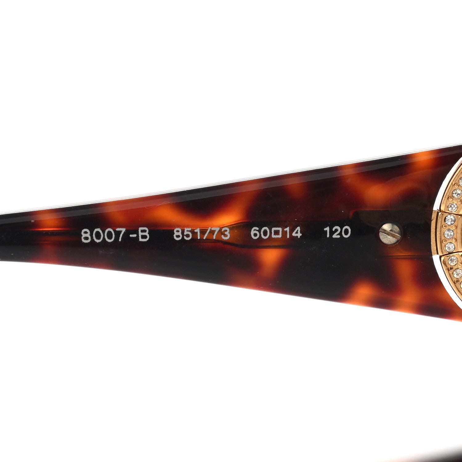 Bulgari Crystal Sunglasses 8007-B Tortoise 5 of 9