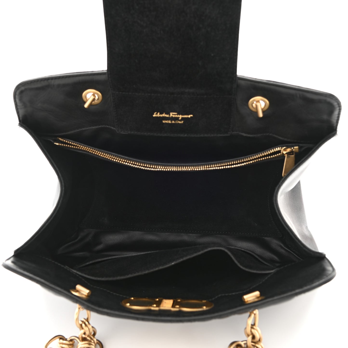 Calfskin Quilted Tote Bag Black