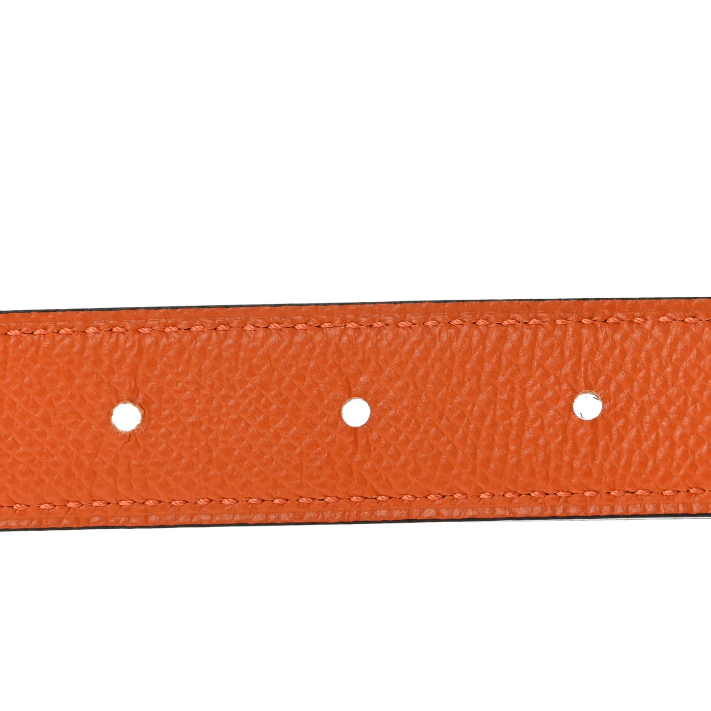 Swift Epsom 24mm Mini H Belt 90 85/34 Black Orange