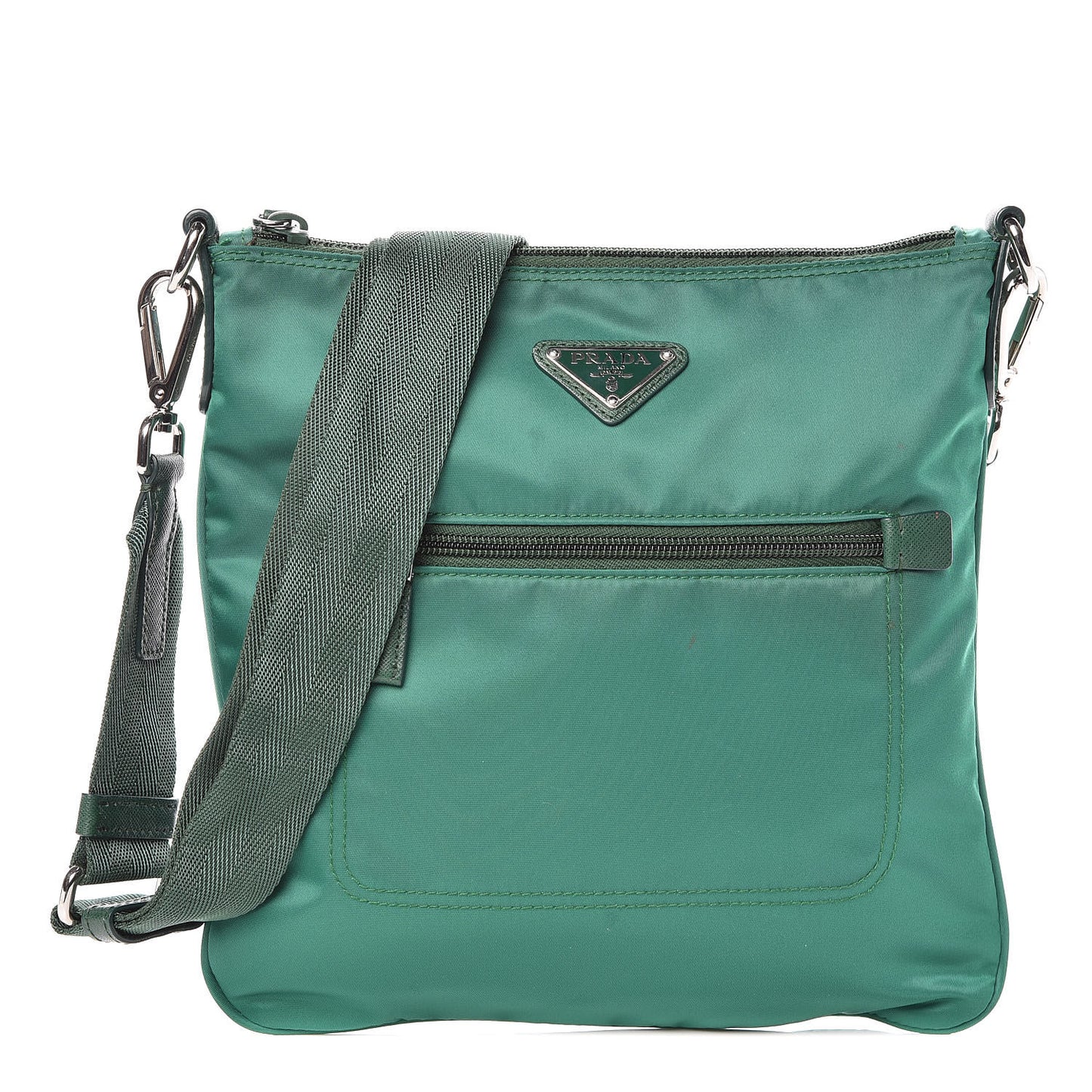 Nylon Flat Messenger Bag Oleandro