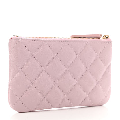Chanel Caviar Quilted Small Cosmetic Case Pink 3 of 8