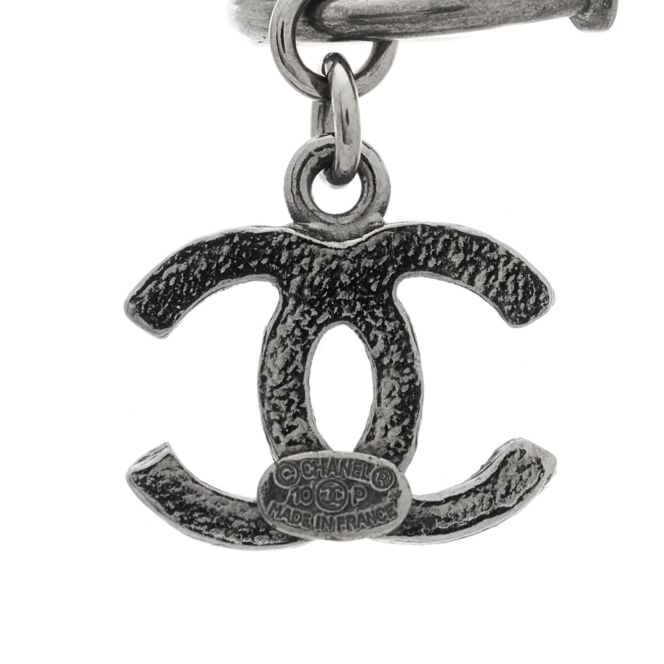 Ruthenium Twisted CC Drop Earrings