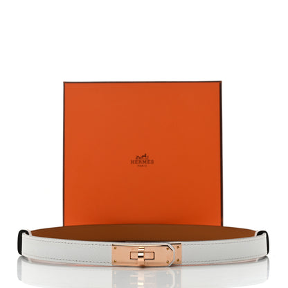 Hermes Epsom Kelly Belt White 5 of 5
