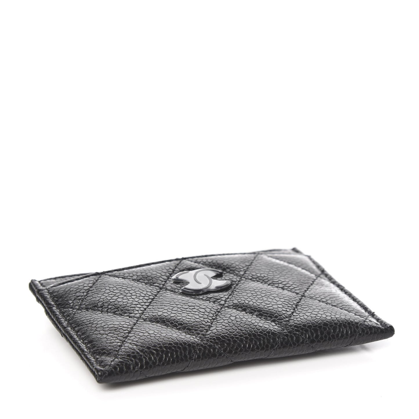 Caviar Quilted Incognito Card Holder Black