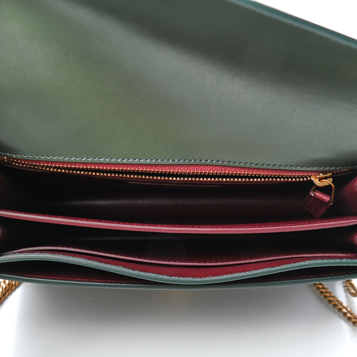Smooth Calfskin Monogram Cassandra Clasp Bag Dark Green