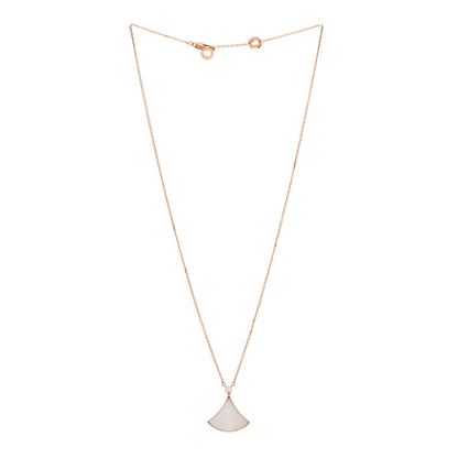 Bulgari 18K Rose Gold Diamond Mother of Pearl Divas' Dream Pendant Necklace 3 of 4