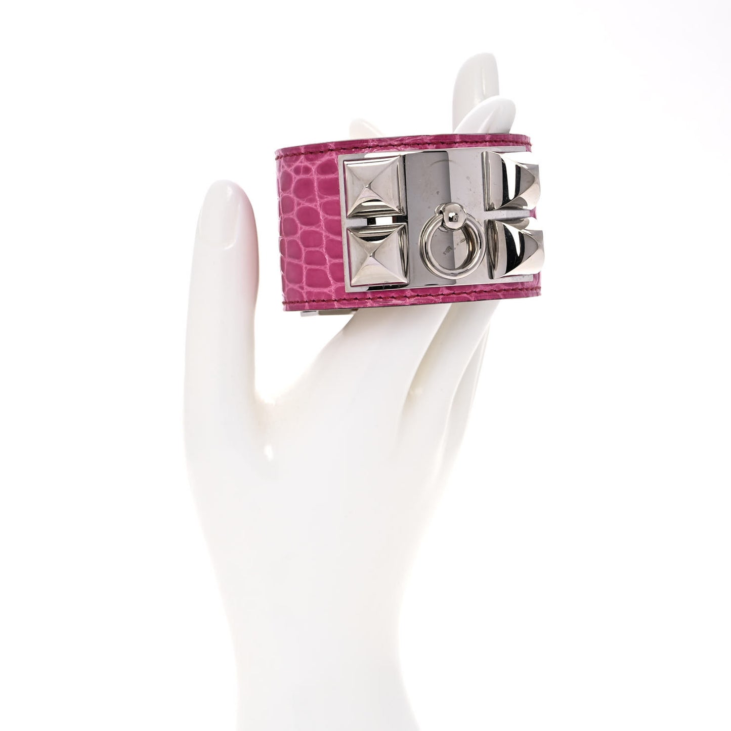 Shiny Alligator Collier De Chien CDC Bracelet S Rose Scheherazade