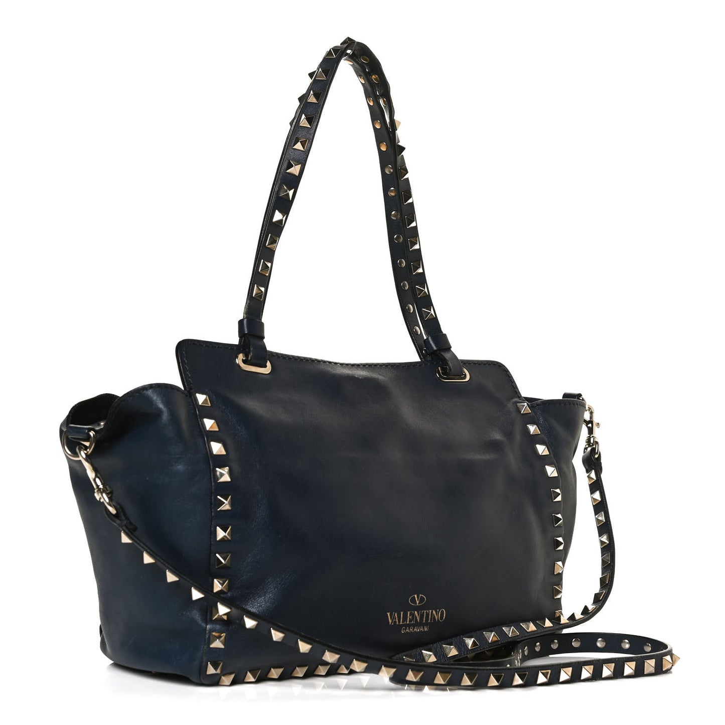 Vitello Small Rockstud Tote Marine