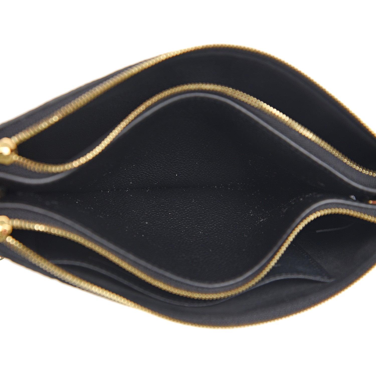 Louis Vuitton Empreinte Double Zip Pochette Black 5 of 11