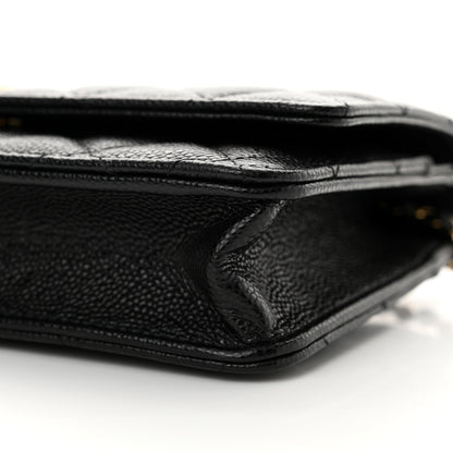 Chanel Caviar Quilted Miss Coco Wallet On Chain WOC Black 11 of 13