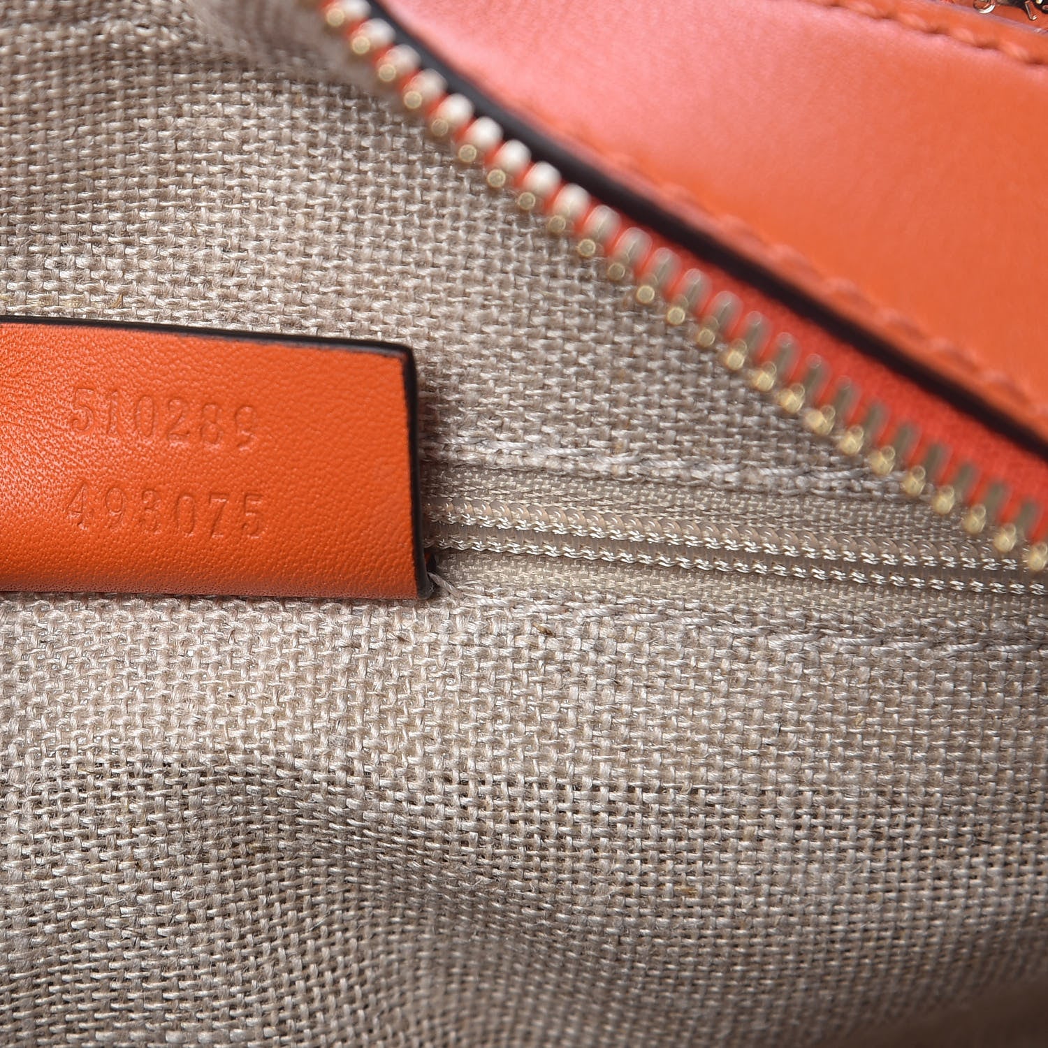Gucci Soft Microguccissima Small Crossbody Bag Sun Orange 7 of 11