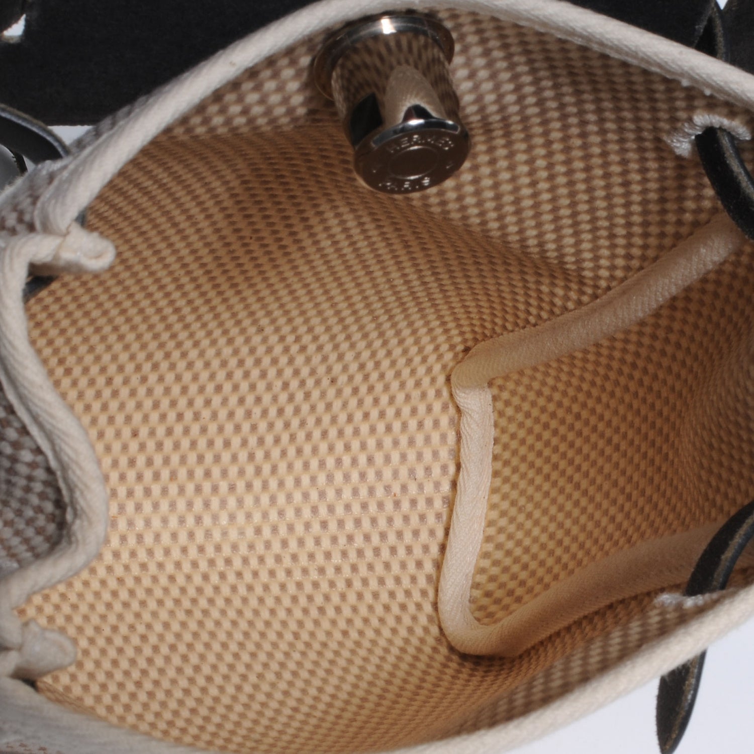 Hermes Toile Herbag TPM Natural and Noir 6 of 9