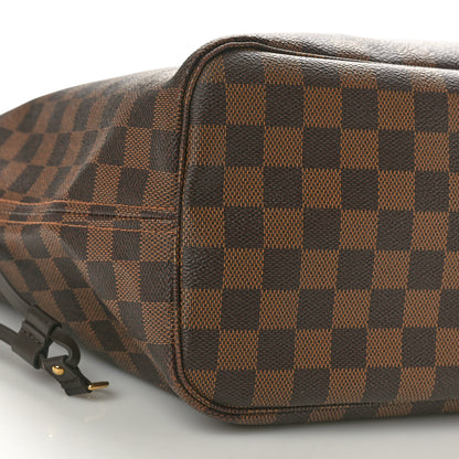 Louis Vuitton Damier Ebene Neo Neverfull MM Rose Ballerine 10 of 12