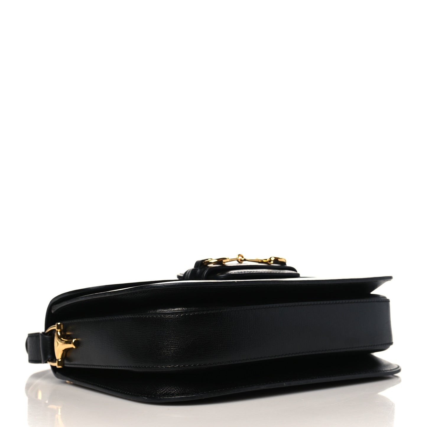 Azalea Calfskin Horsebit 1955 Shoulder Bag Black