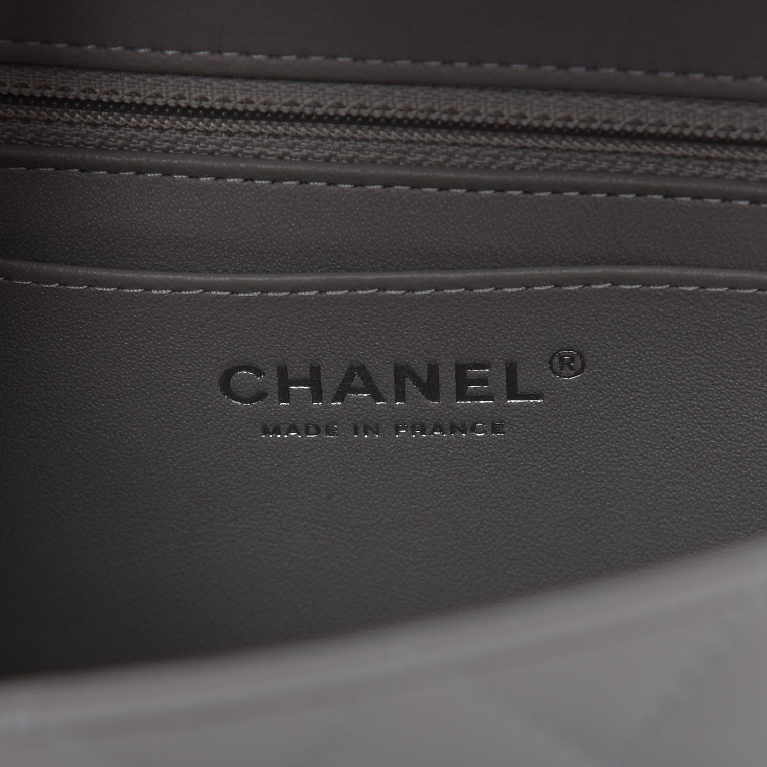 Chanel Lambskin Quilted Mini Rectangular Flap Grey 8 of 10