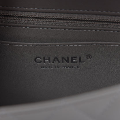 Chanel Lambskin Quilted Mini Rectangular Flap Grey 8 of 10