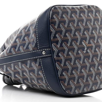 Goyard Goyardine Petit Flot Bucket Bag PM Navy 9 of 10
