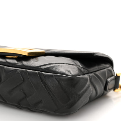 Fendi Nappa FF 1974 Embossed Mini Baguette Black 10 of 10