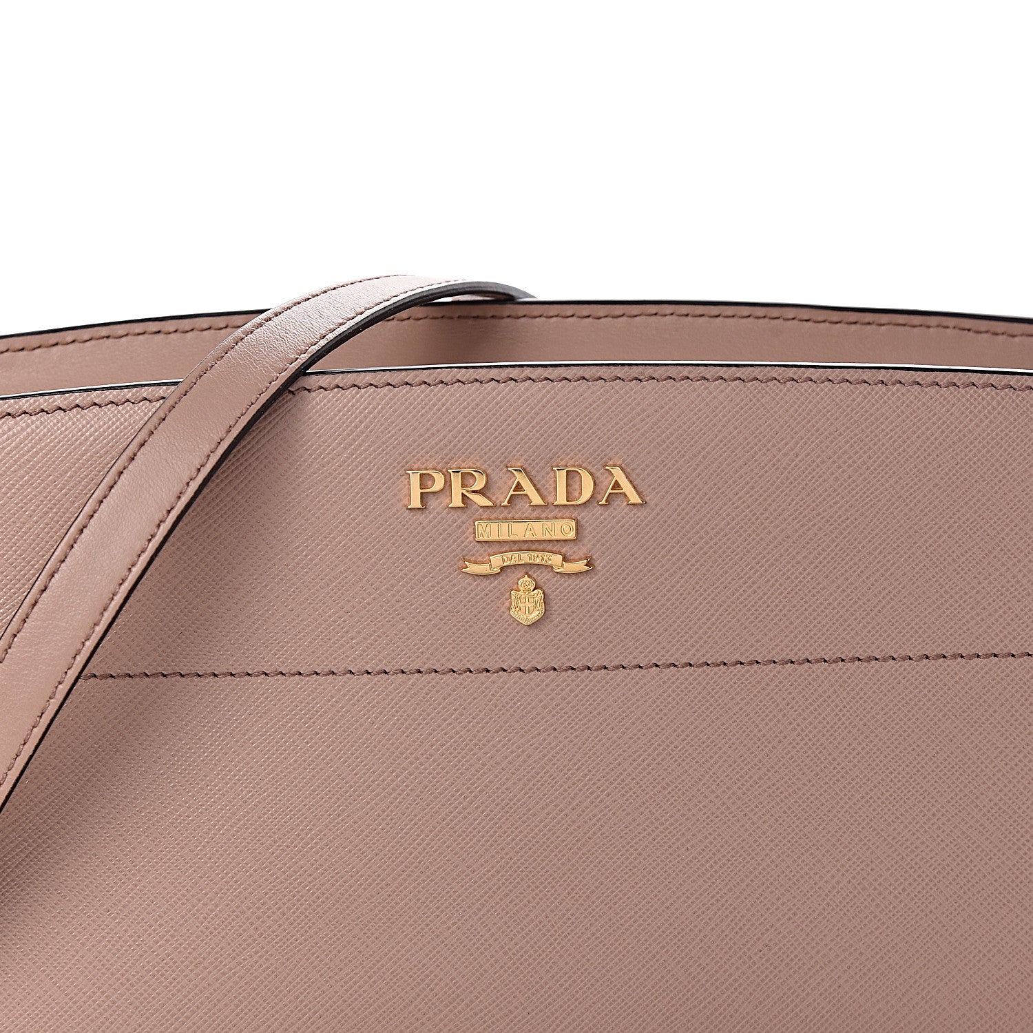 Prada Saffiano City Calfskin Esplanade Crossbody Bag Cipria 7 of 9