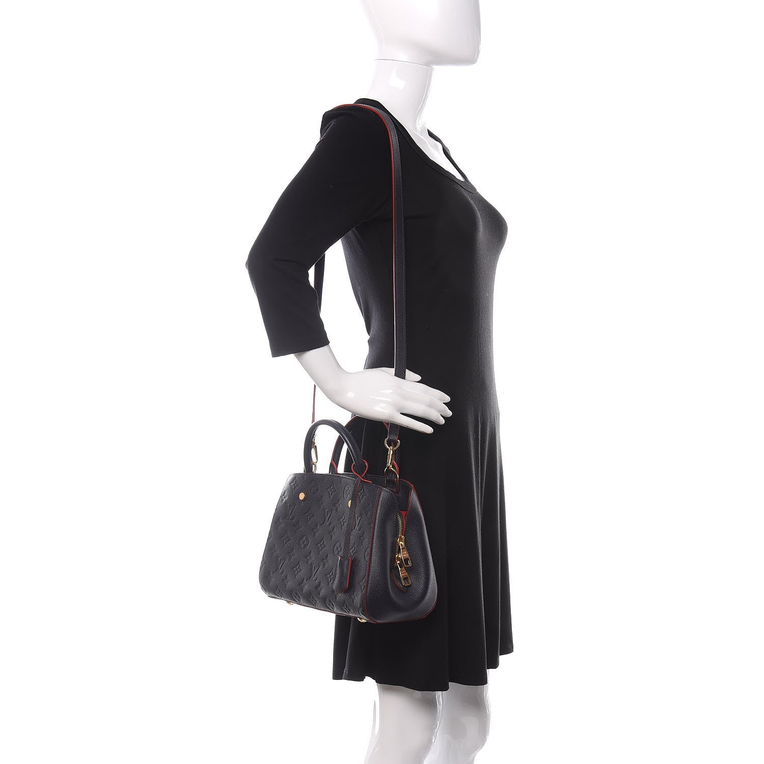 Louis Vuitton Empreinte Montaigne BB Marine Rouge 2 of 11