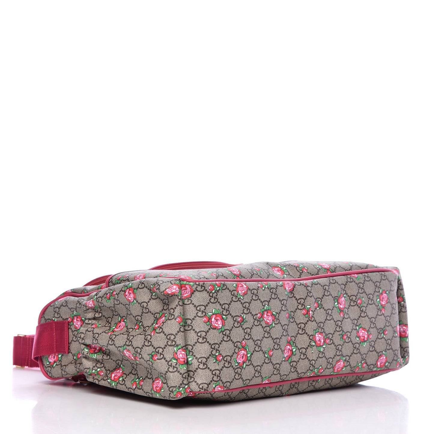 GG Supreme Monogram Rose Bud Diaper Bag Pink