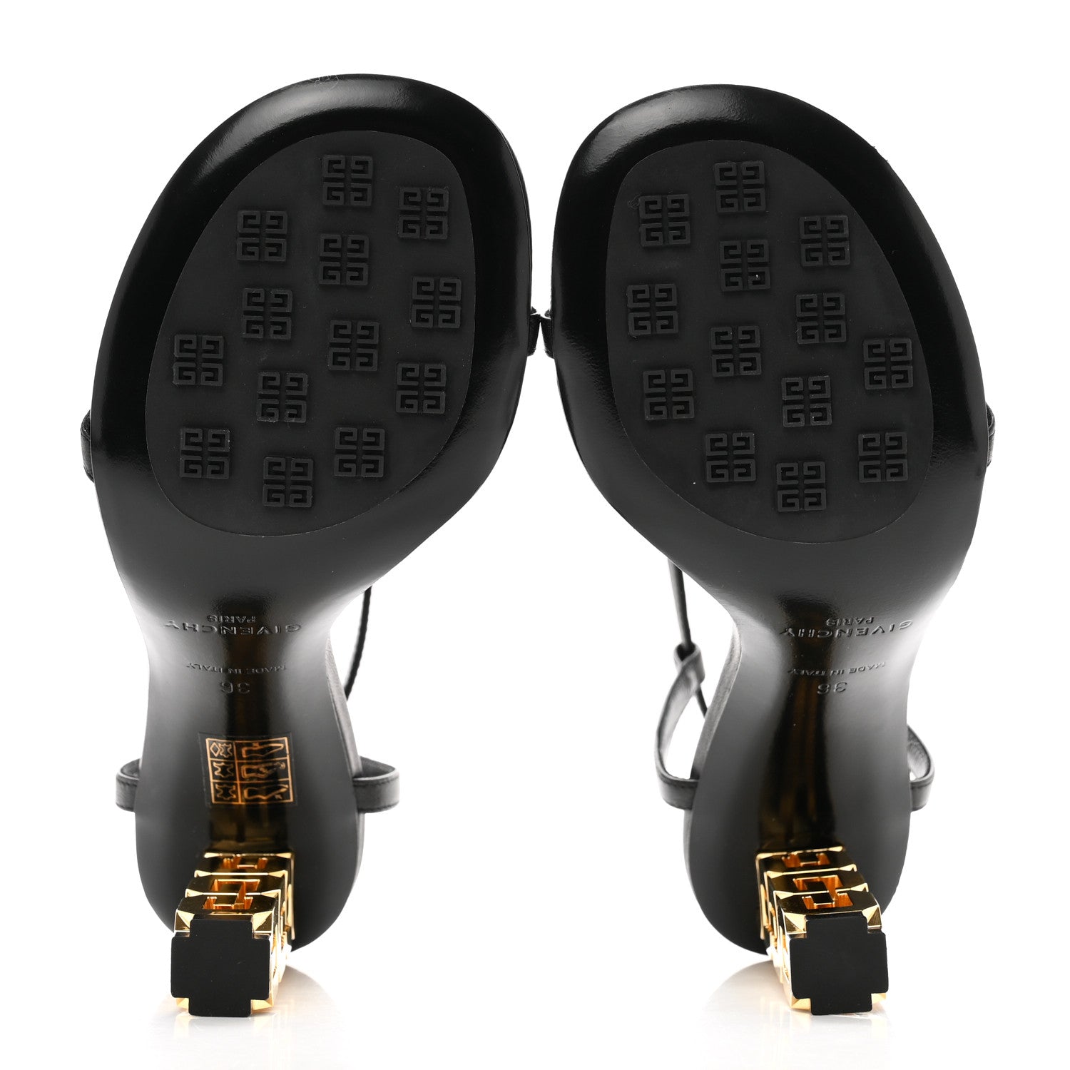 Givenchy Smooth Nappa G Cube 85mm Sandals 36 Black 5 of 7