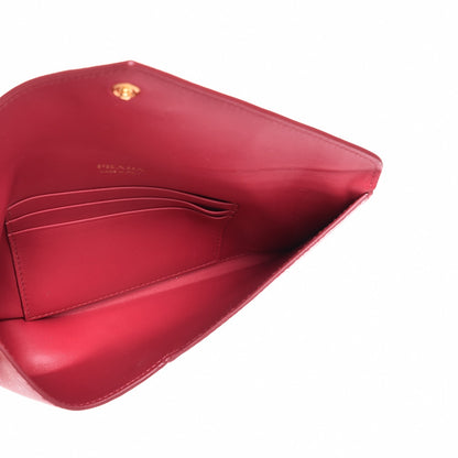 Prada Vitello Move Envelope Wallet Peonia 5 of 8