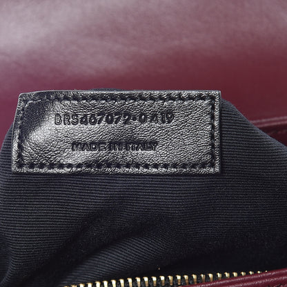 Saint Laurent Calfskin Y Quilted Monogram Toy Loulou Monogram Crossbody Bag Rouge Legion 9 of 11
