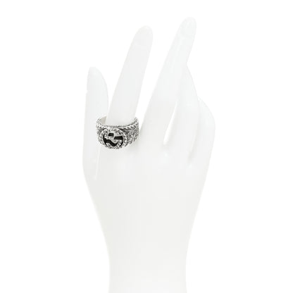 Gucci Sterling Silver Interlocking GG Signet Ring 64 10.75 2 of 6