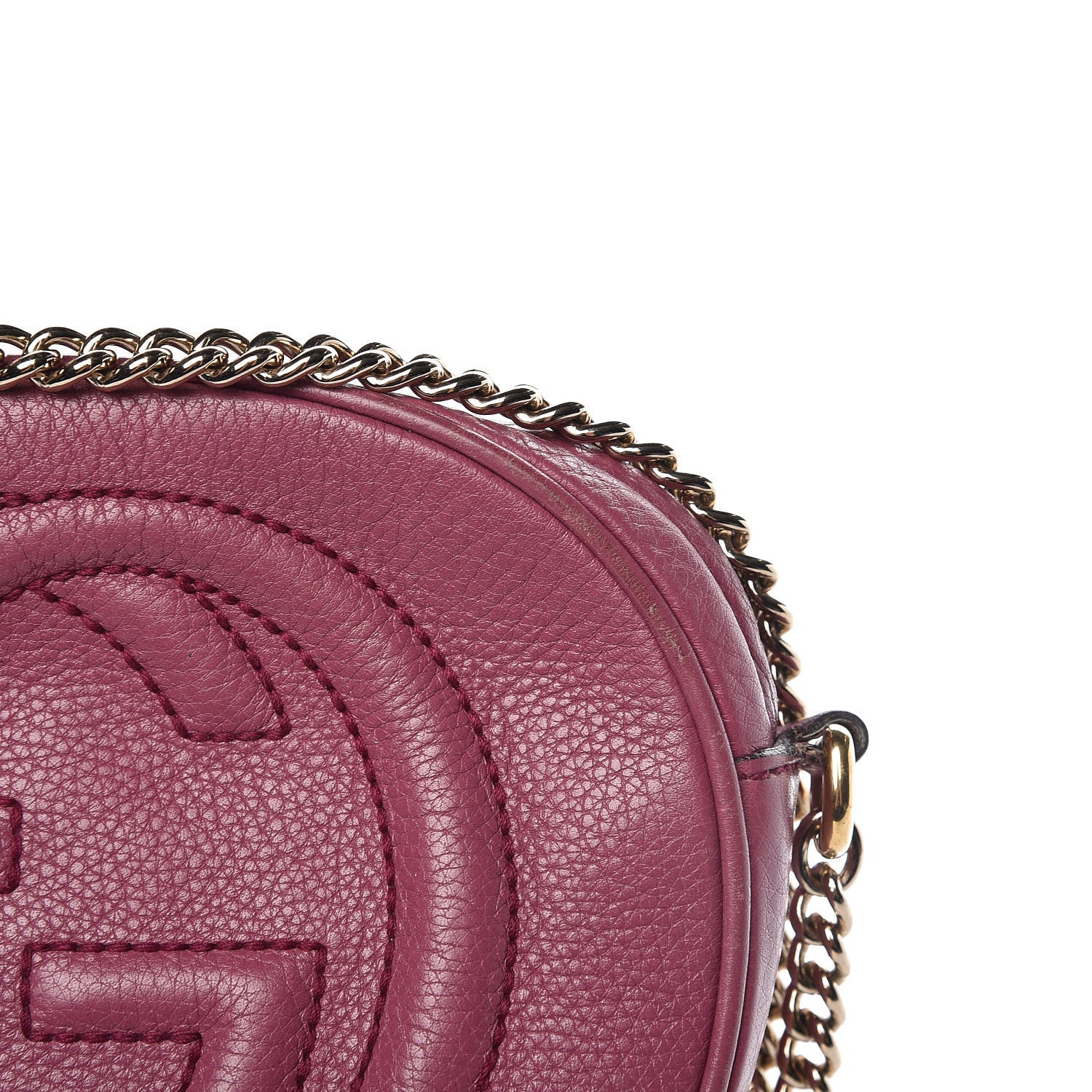 Gucci Cellarius Calfskin Mini Soho Chain Bag Peonia Flower 8 of 12