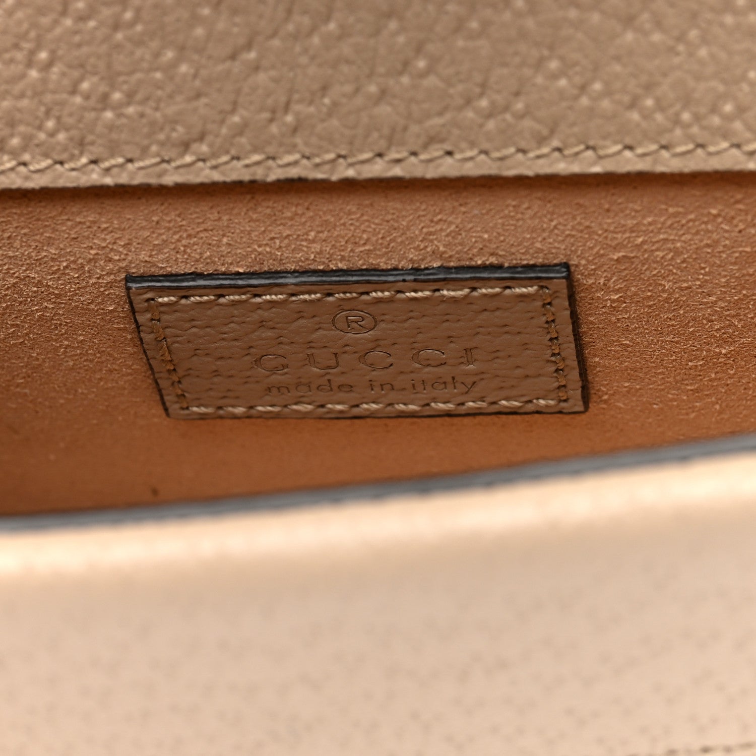 Gucci GG Supreme Monogram Textured Dollar Calfskin Super Mini Dionysus Shoulder Bag Beige Mystic White Oatmeal 6 of 9
