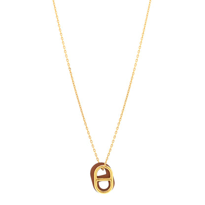 Hermes Swift O'Maillon Pendant Necklace Gold 1 of 6