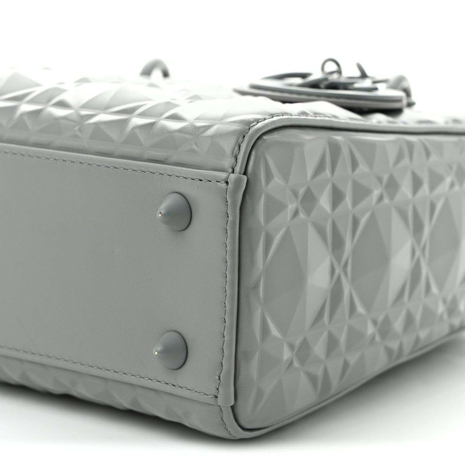 Christian Dior Calfskin Cannage Diamond Small My ABCDior Lady Dior