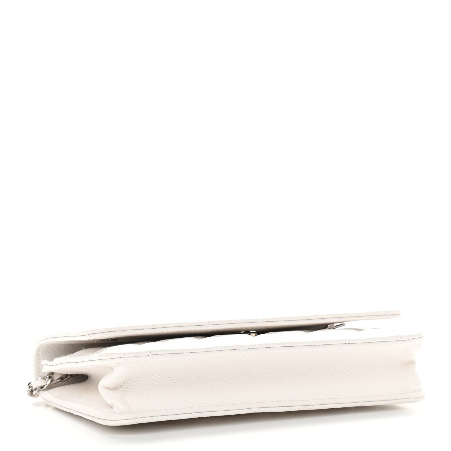 Chanel Caviar Quilted Wallet On Chain WOC White 4 of 12