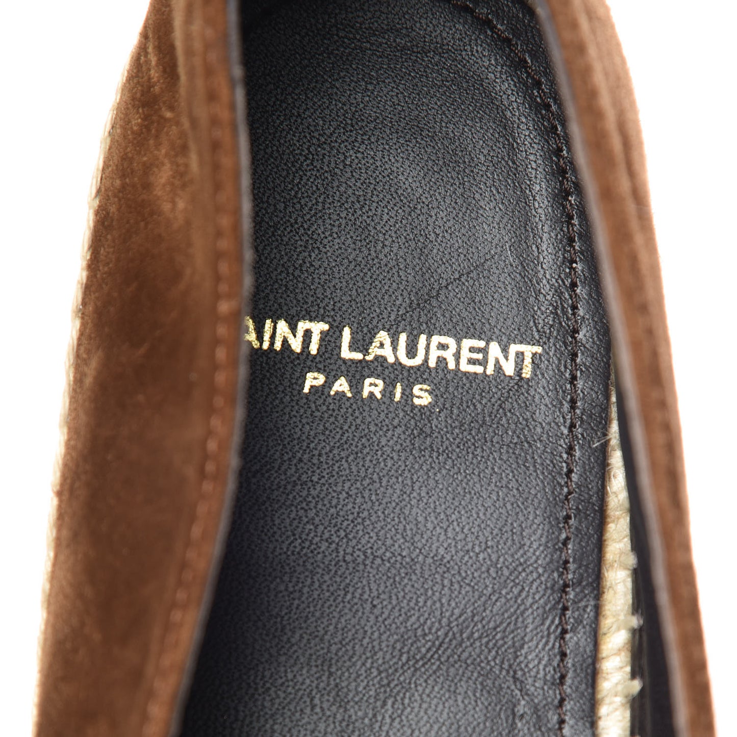 Suede Monogram Espadrilles 38 Brown