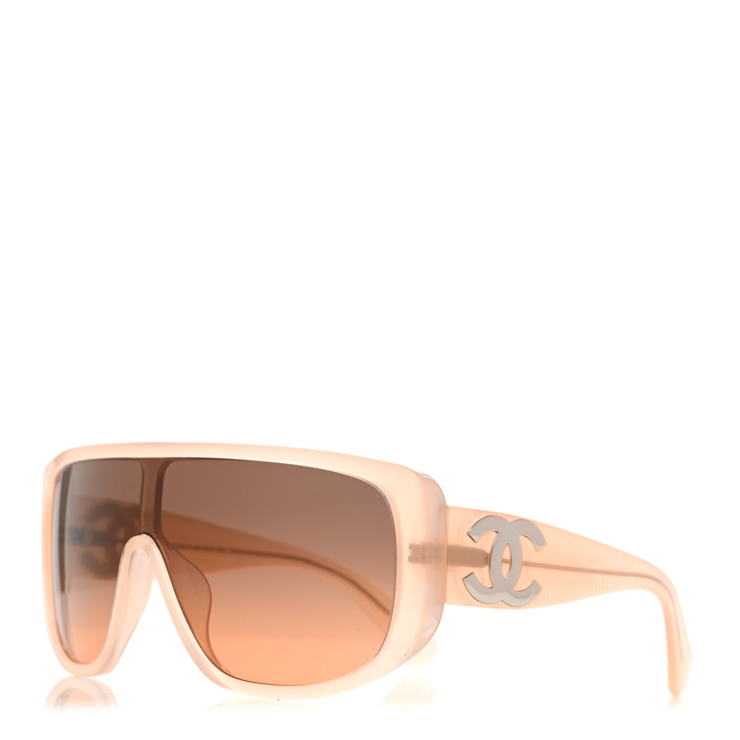 Transparent Acetate Shield Sunglasses 5495 Light Pink