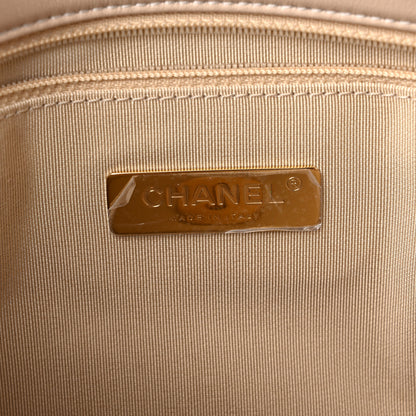 Chanel Lambskin Quilted Large Chanel 19 Flap Beige 5 of 9