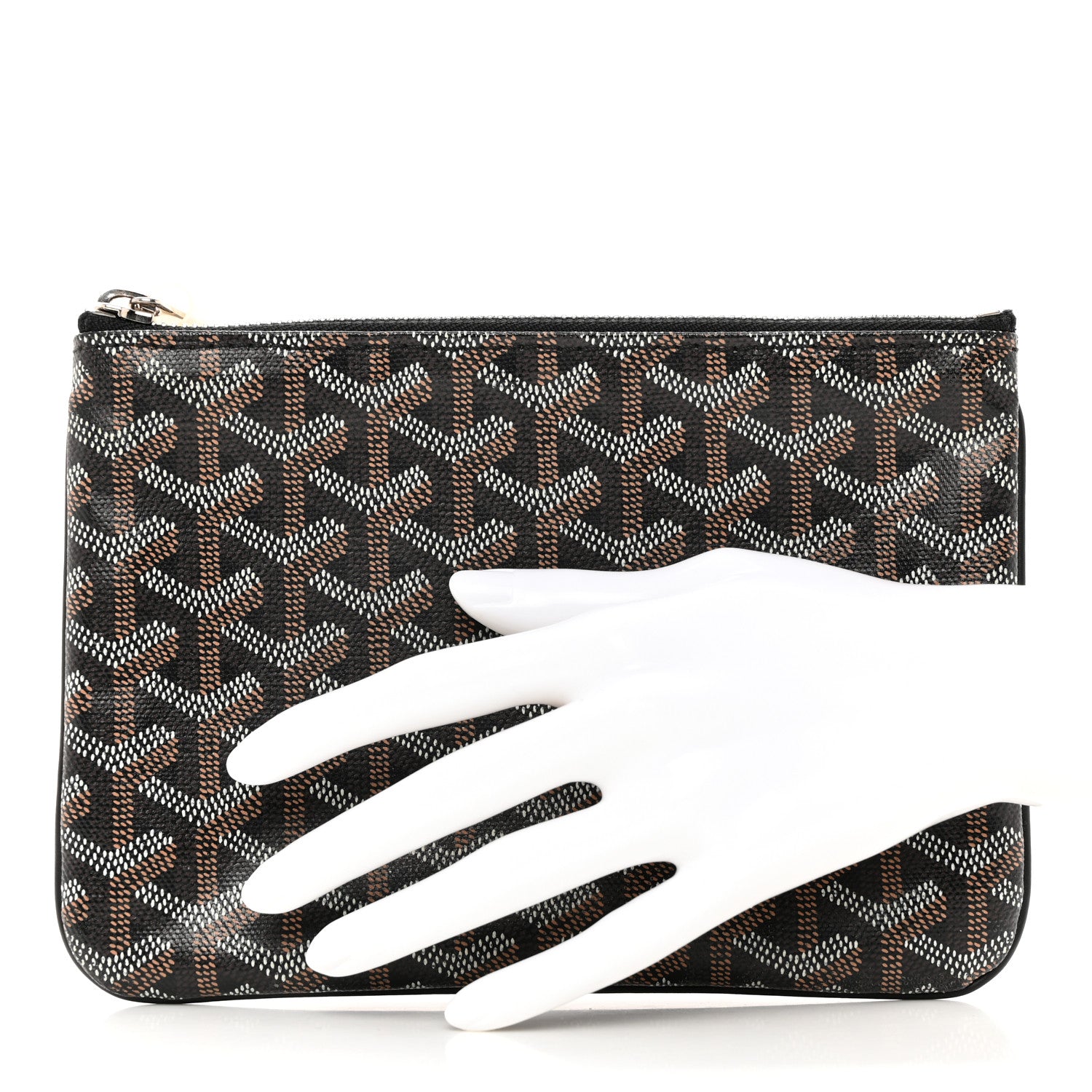 Goyard Goyardine Senat Pochette PM Black Gold 2 of 8