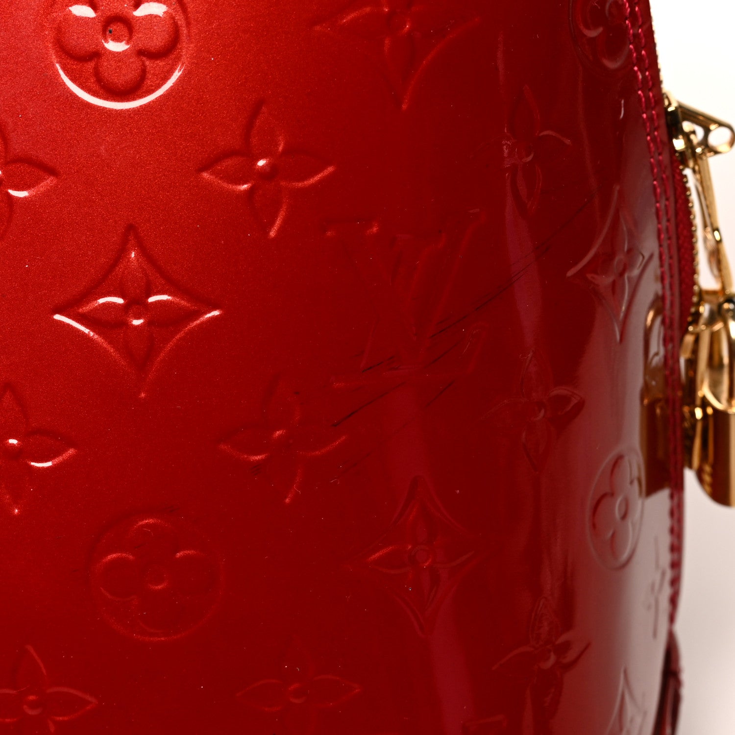 Louis Vuitton Vernis Alma GM Pomme D'Amour 14 of 17