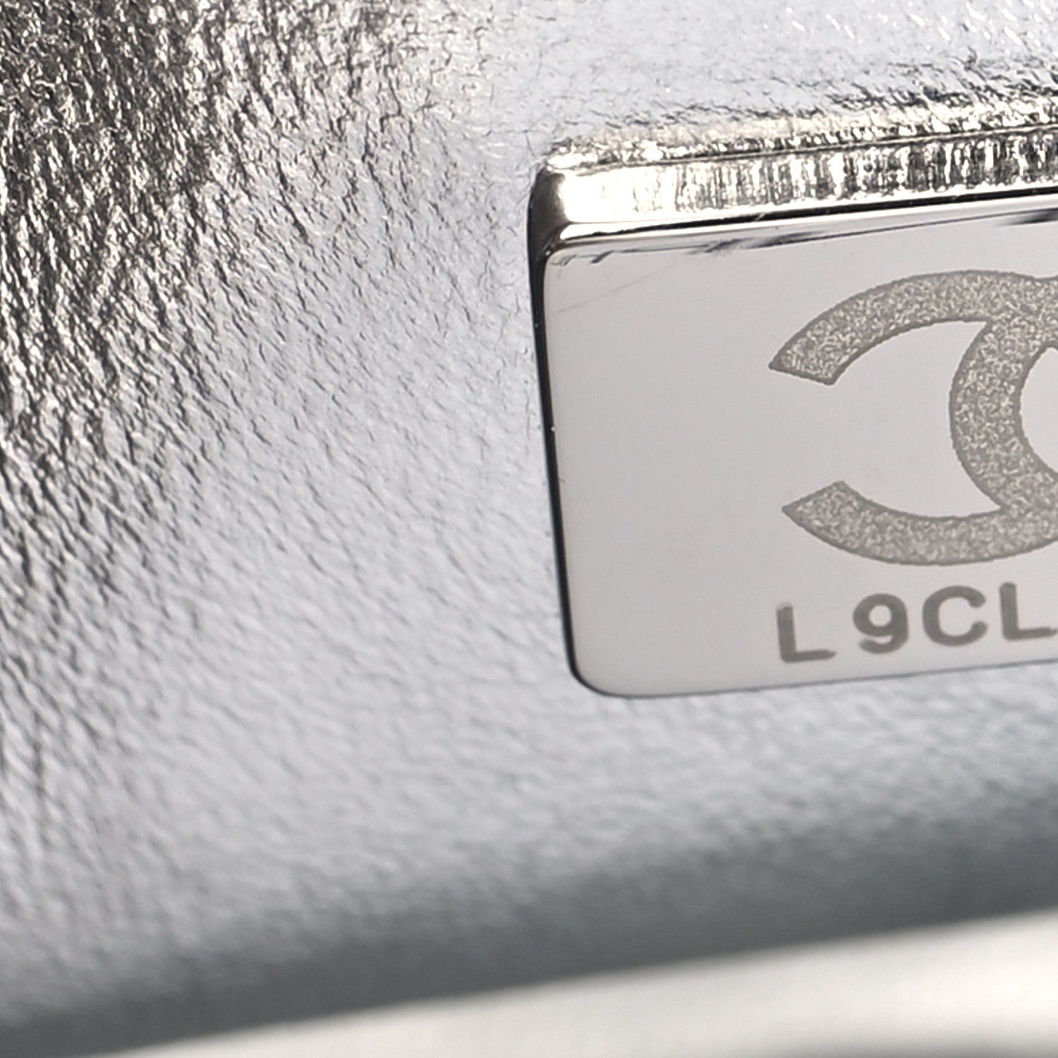 Chanel Hammered Metallic Calfskin Quilted Small Double Flap Silver 7 of 13