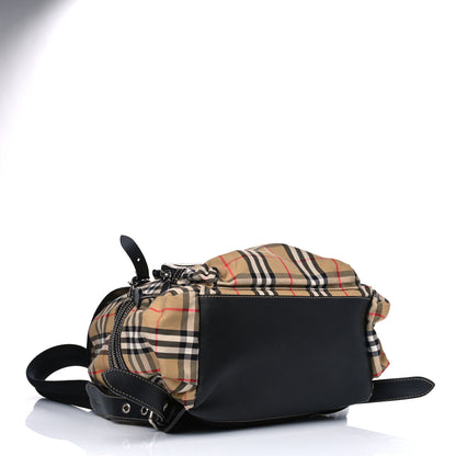 Burberry Canvas Vintage Check Large Rucksack Backpack Antique Yellow 3 of 8