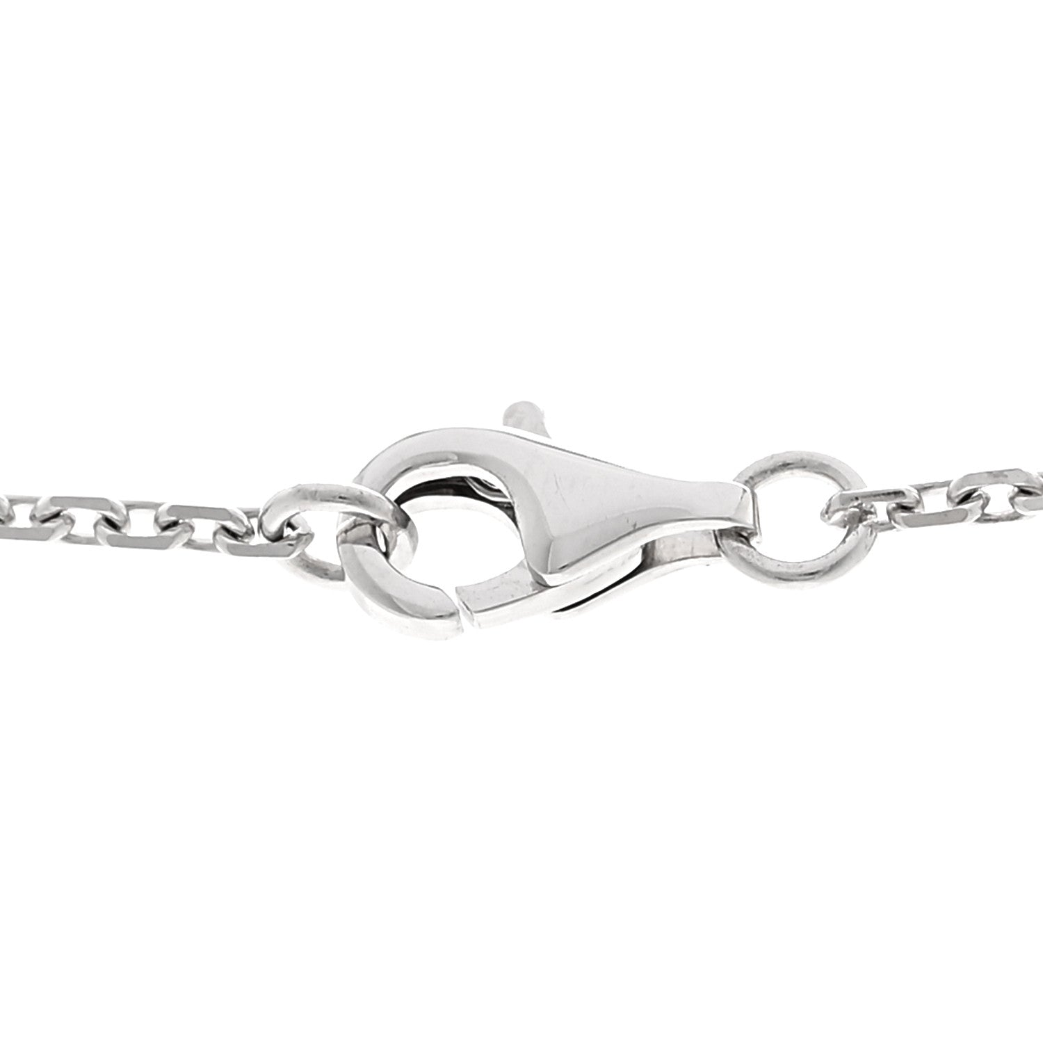 Chanel 18K White Gold Diamond Small Fil De Camelia Pendant Necklace 4 of 5