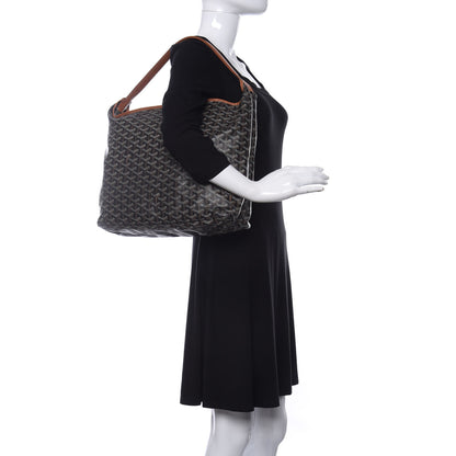Goyard Goyardine Fidji Zip Hobo Black Gold 2 of 8