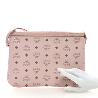 MCM Visetos Liz Shopper Tote Pouch Powder Pink 2 of 6