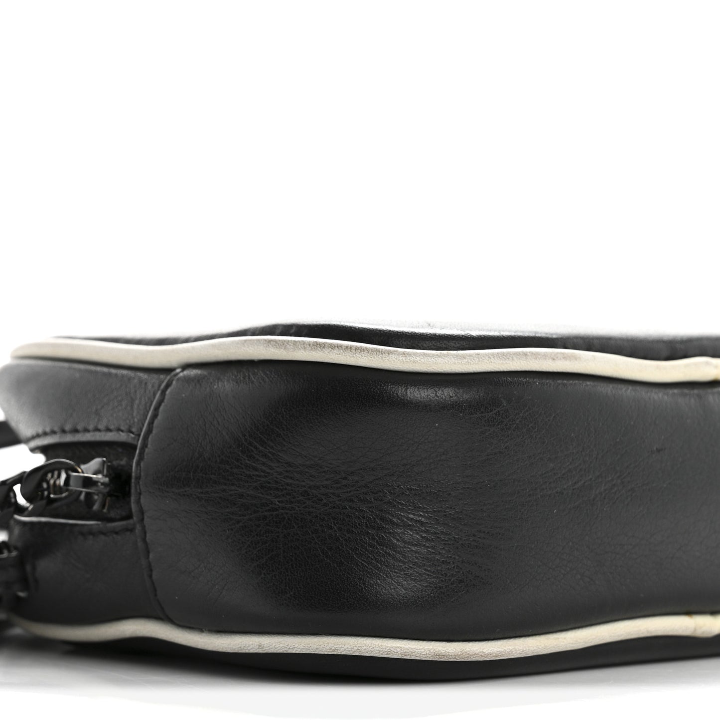 Nappa Monogram Blogger Bag Black White